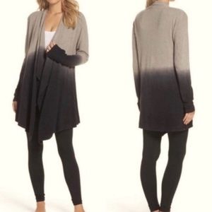 BAREFOOT DREAMS Ombre Calypso Wrap Cardigan Bamboo Chic Lite Knit S/M